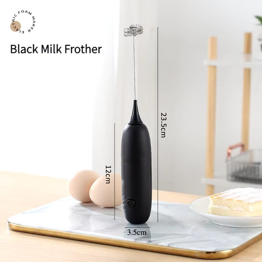 1PC Battery Model Handheld Egg Beater Froth Mixer Kitchen Automatic Coffee Milk Foaming Mixer Kitchen Whisk Tools